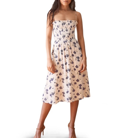 Reformation • Sable Midi Dress in Blueberr… - Picture 3 of 10